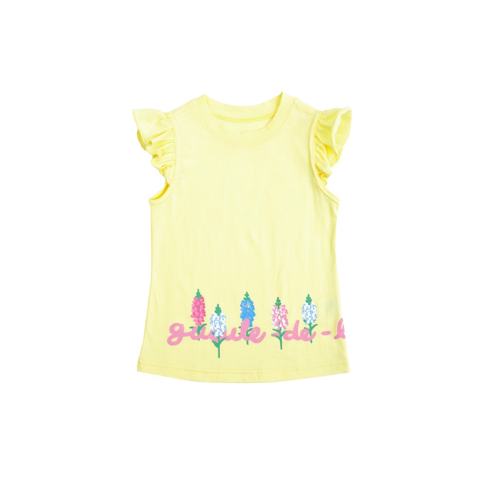[바로배송] Watercolor flower t-shirt (YELLOW)