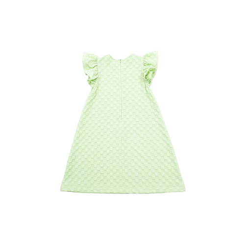 [여유수량 ~6/12 1시까지 15% 할인율 적용] BEJ Frilled sleeve dress (LIGHT GREEN)