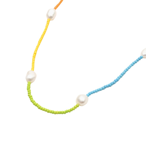 [바로배송] Rainbow pearl necklace