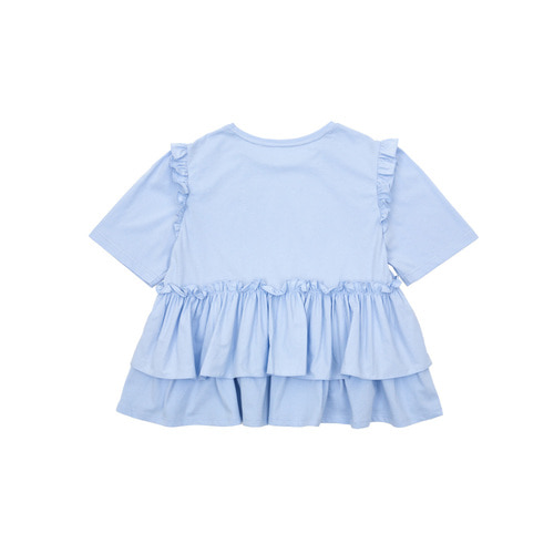 [바로배송] Armhole frilled blouse(SKY BLUE)