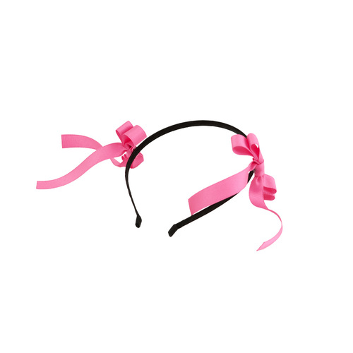 [2차 프리오더 15% 할인율 적용] Two side ribbon hairband (PINK)