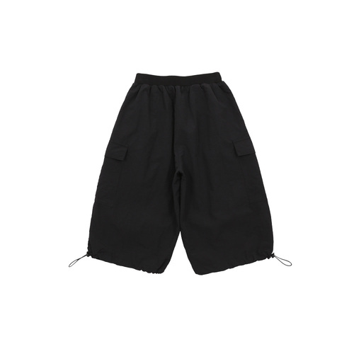 Cargo capri pants (BLACK)
