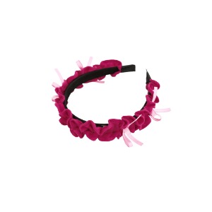 [2차 프리오더 15% 할인율 적용] Ribbon frill hairband (PINK)