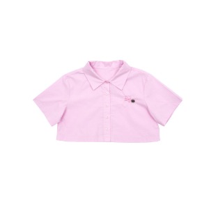 Pink cropped shirt