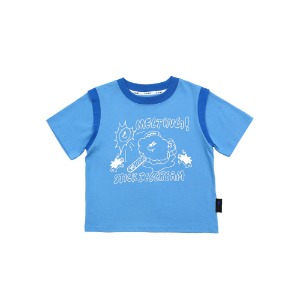 Stick icecream color scheme t-shirt (BLUE)