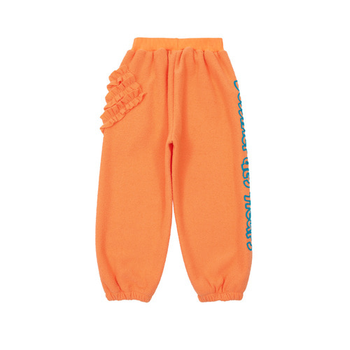 [바로배송] Orange flower frilled pants