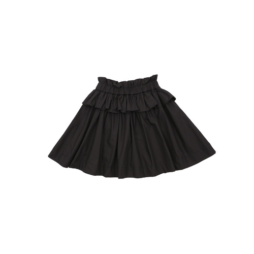 Flare skirt x shorts(BLACK)