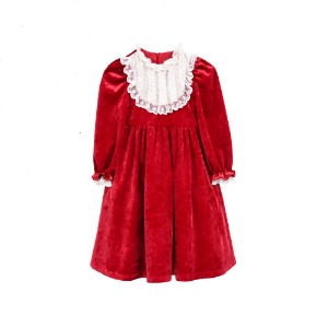 [바로배송] 2023 Christmas velvet lace dress