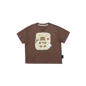 Sand bath bear t-shirt (BROWN)